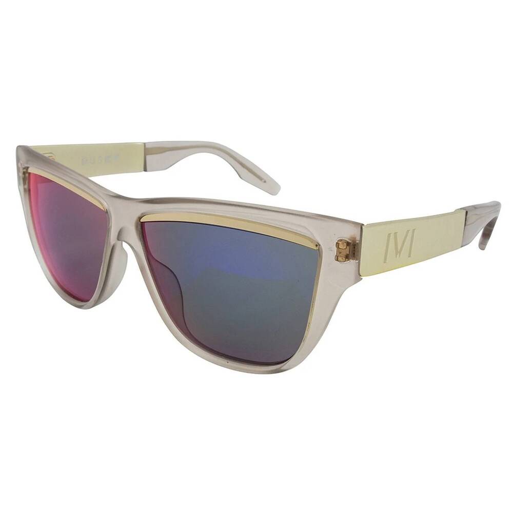 NEW IVI VISION women's dusky sunglasses in polished nude / amethyst flame flash